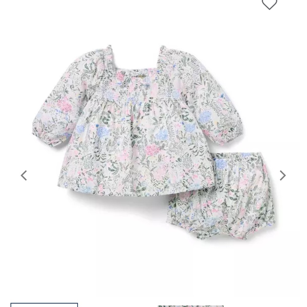 Janie and Jack Baby Floral Smocked Matching Set